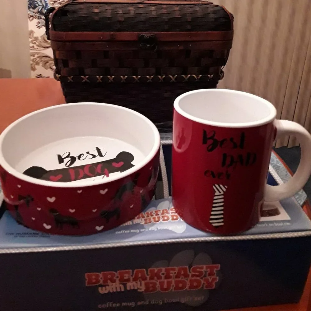 Breakfast With My Buddy Coffee Mug & Dog Bowl 2-Pc Gift Set The Humane Society